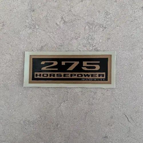Pair 275 Horsepower Water Decals Valve Cover