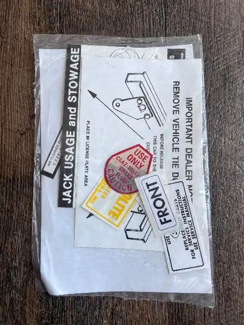 1967 FORD MUSTANG DECAL KIT 14 PIECES JIM OSBORN PRODUCT MINT
