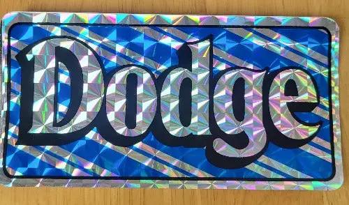 Dodge 1970s Iridescent Decal BOLD Block Pickup Truck Vintage EXC NOS relic has been stored safely away for decades and measures 3 inches in width by 6 inch in length