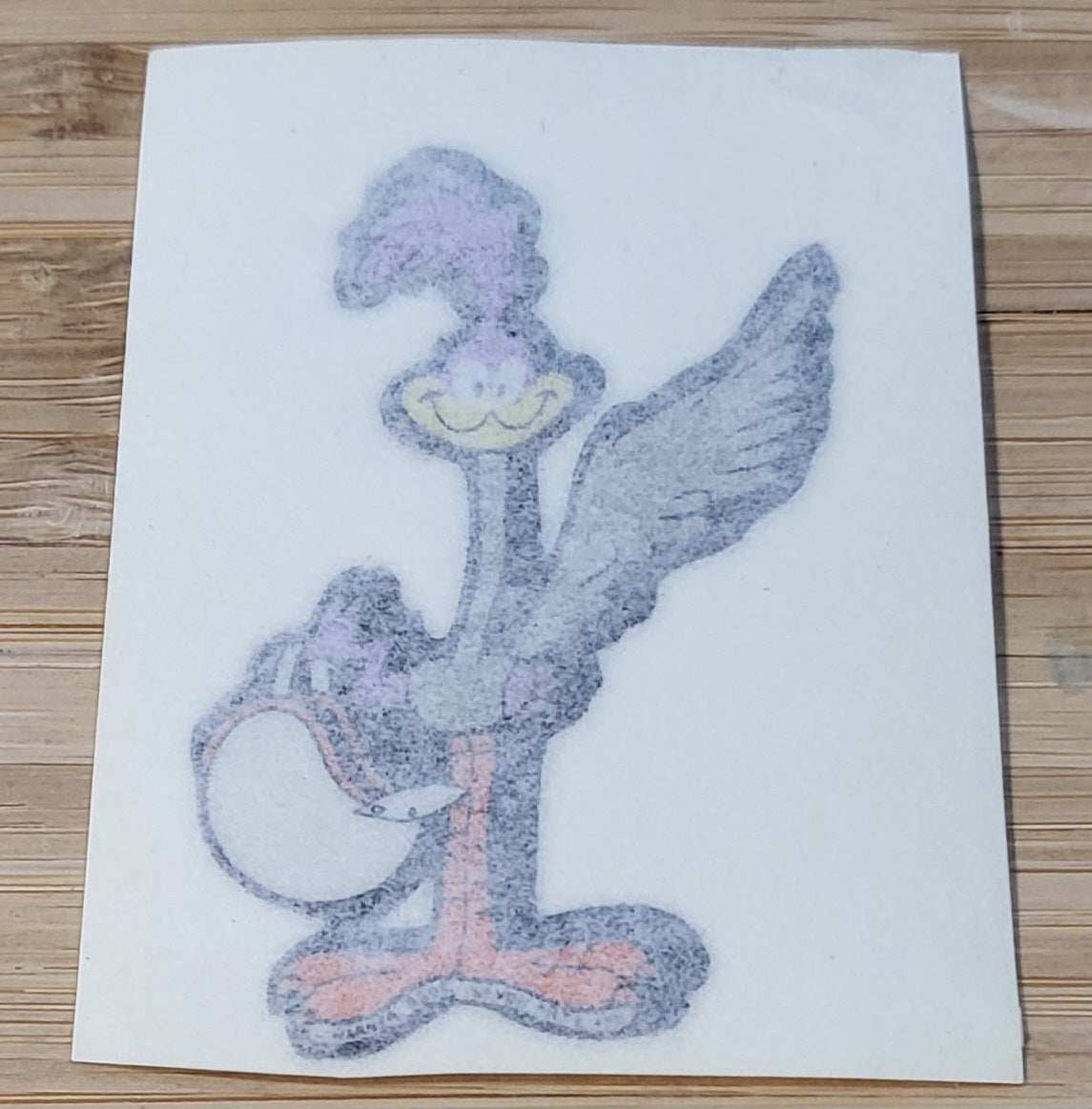 Plymouth 1969-73 Road Runner Deck Lid or Door Panel Bird Decal NOS Restoration Relic has been safely stored away with care for decades measures approximately 1.75 in