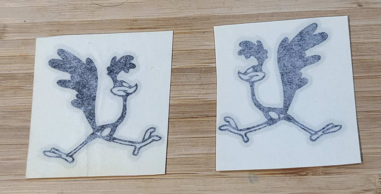 Plymouth 1968 Road Runner Door Right and Left Hand Bird Decal Set NOS Restoration Relic has been safely stored away with care for decades measures approximately 2 in