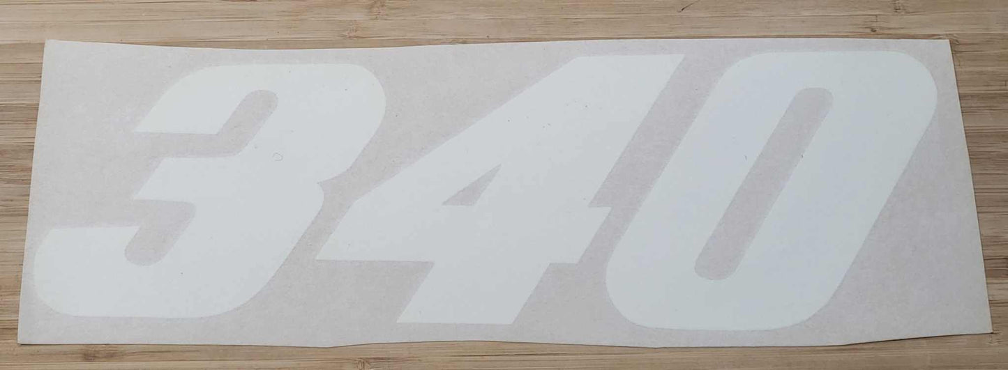 Plymouth 1972-73 Duster 340 LH White Quarter Panel Decal Restoration NOS Relic has been safely stored away with care for decades measures approximately 4 inch x 13 in