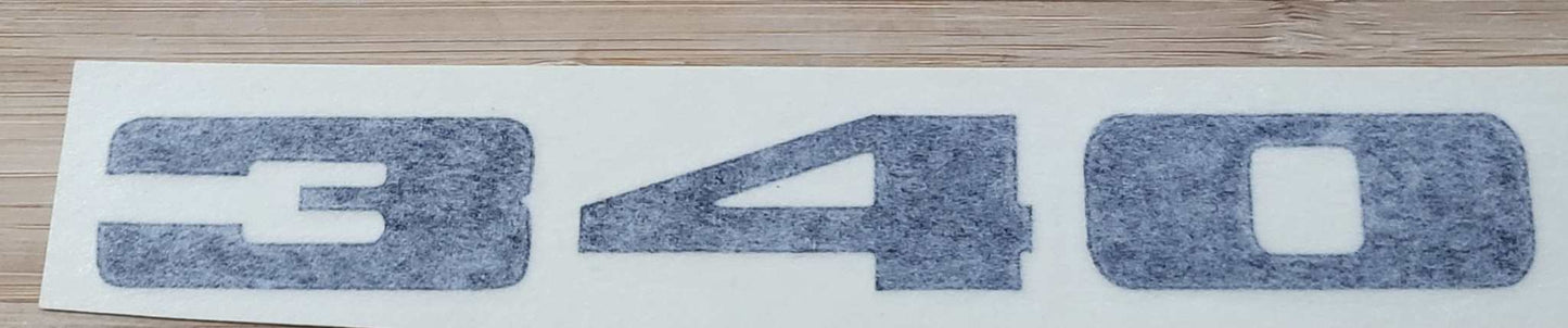 Plymouth 1973-74 Road Runner 340 Black Hood Decal Restoration NOS EXC Relic has been stored safely away for decades and measures approximately 1.5 inches x 8 inches