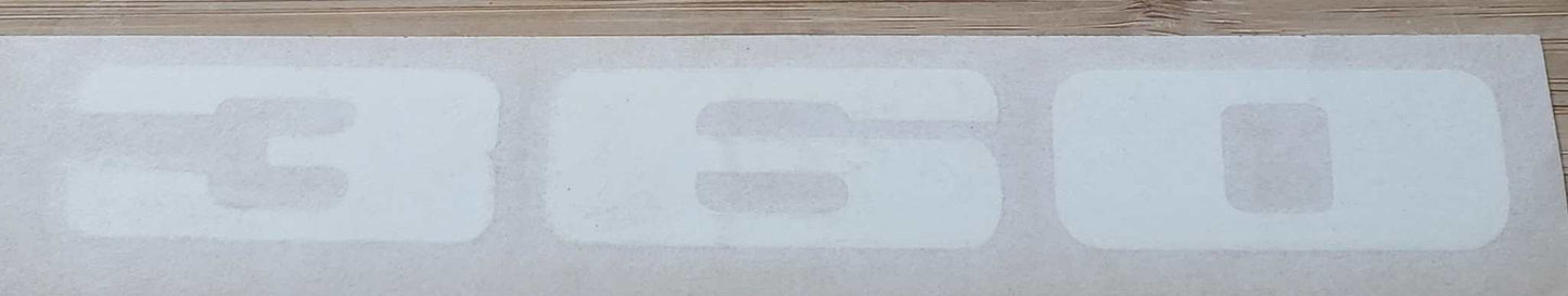 Plymouth 1973-74 Road Runner 360 White Hood Decal Restoration NOS EXC Relic has been stored safely away for decades and measures approximately 1.5 inches x 7.25 inch