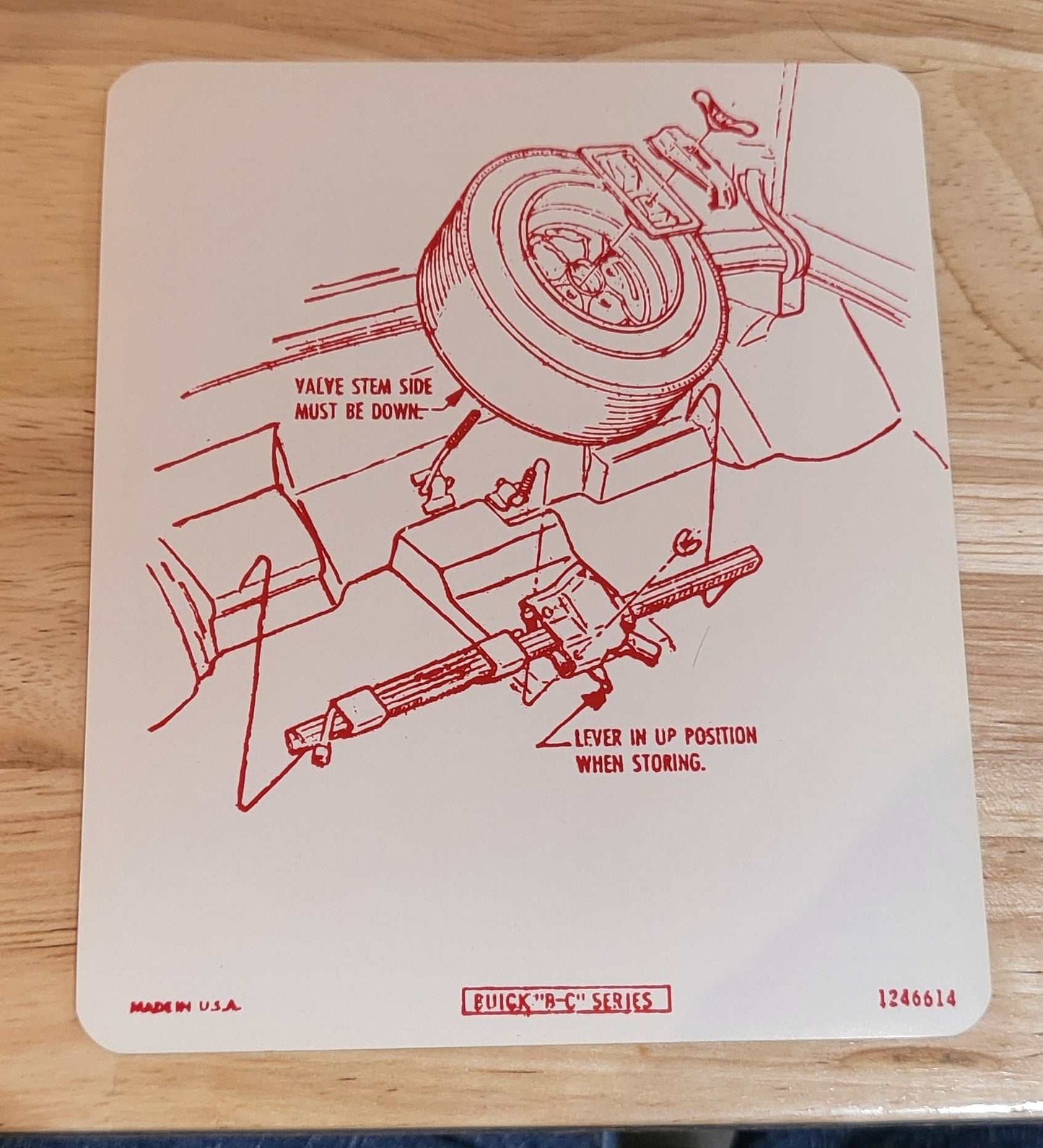 Buick 1974 Electra LeSabre Tire Storage Special Wheel Decal Restoration NOS Relic has been safely stored away for decades and measures approximately 4.5 inch x 5.25