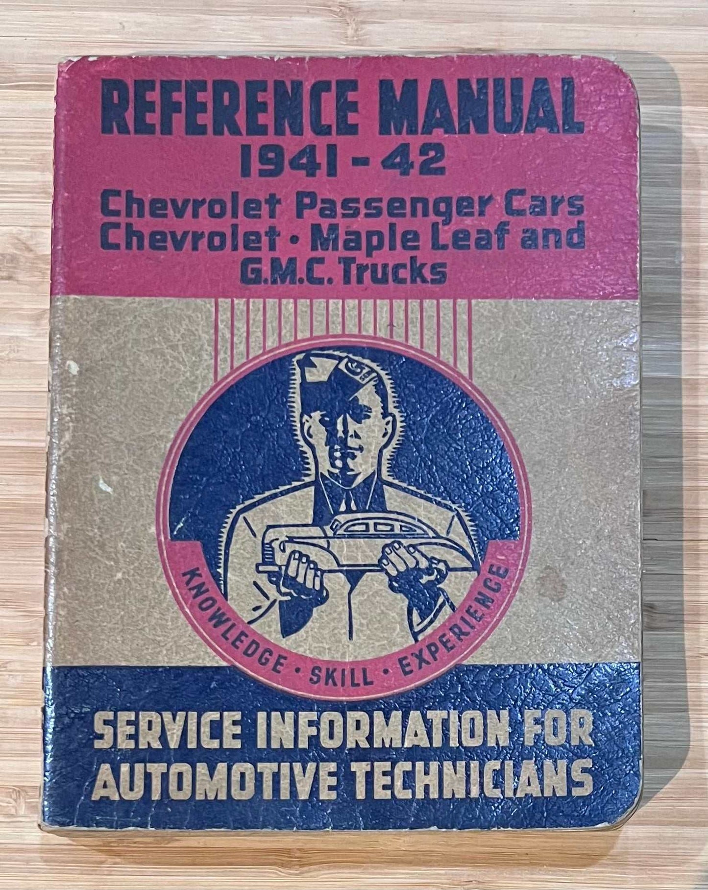 Chevrolet 1941-42 Original Reference Manual Maple Leaf GMC Trucks NOS Relic has been store safely away for decades and loaded with original information on each
