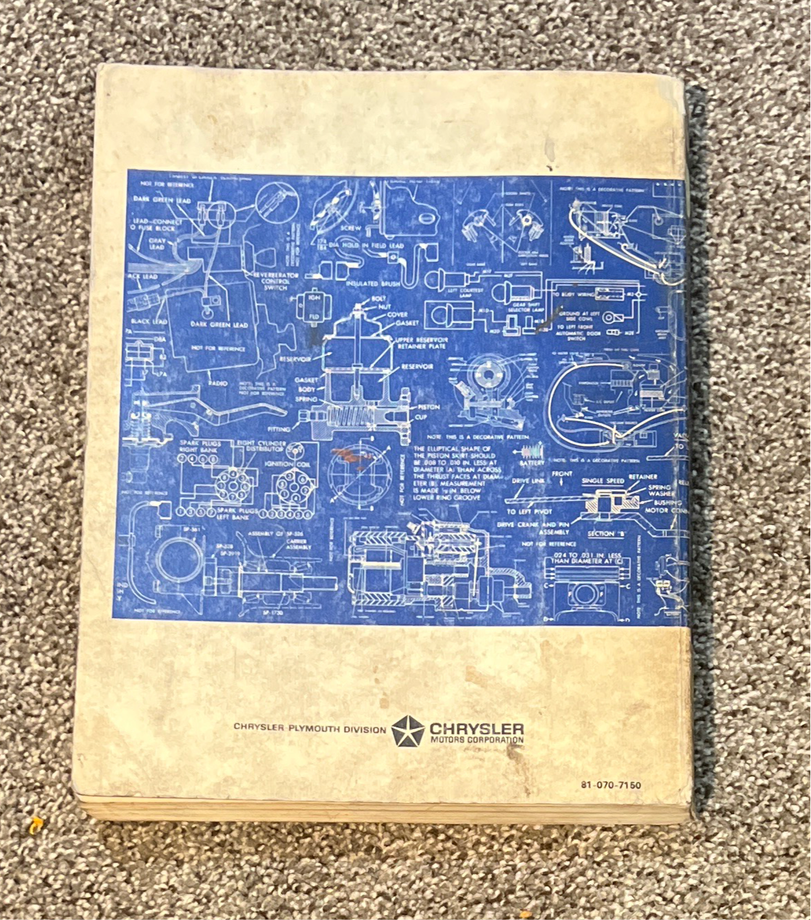 Chrysler Imperial 1967 Vintage Service Manual N.O.S. Restoration EXC Relic has been stored away safely for decades and ton of information for various models