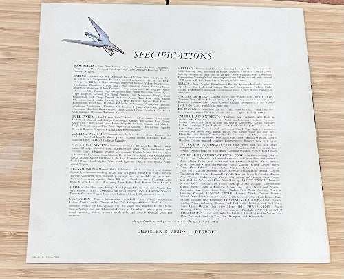 1956 CHRYSLER Windsor V8 Brochure