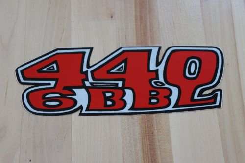 Plymouth 1969 Road Runner 440 6BBL HOOD Decal NOS Restoration EXC relic has been stored away safely for decades and measures approximately 2.5 inches x 7.25 inches