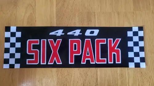 Dodge 1970-71 Challenger Charger 440 Six Pack Air Cleaner Decal Mopar relic has been stored away safely for decades and measures approximately 4 inches x 13 inches