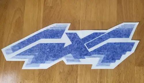 4 x 4 Window or Back Fender Decal OFF ROADING Large New Old Stock Mint relic has been stored for decades and measures 5 inches in width by 13.5 inches in length.