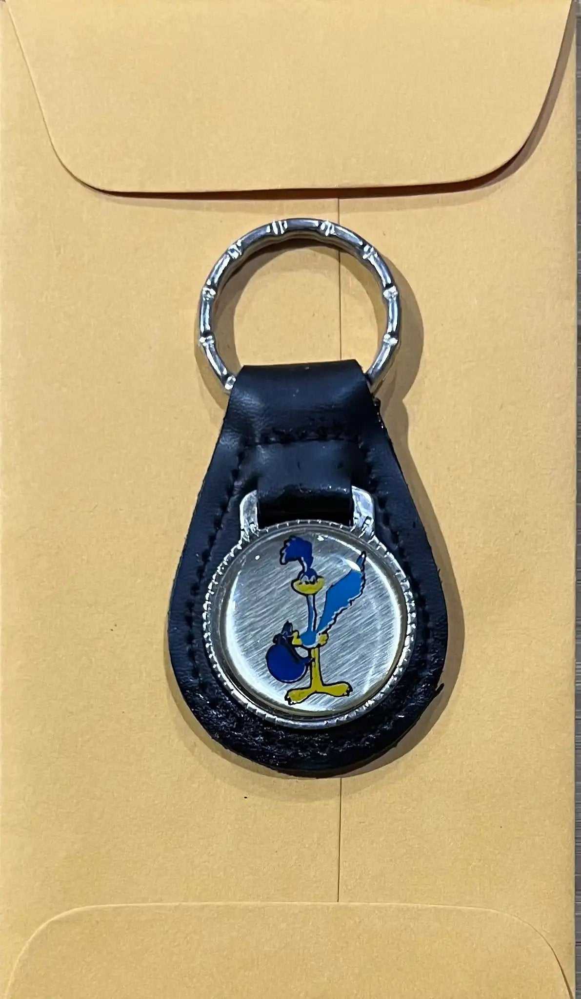 Road Runner Top Grain Black Leather Vintage Key Fob Plymouth Accessories EXC Relic has been store safely away for decades and will be a great addition to your classic