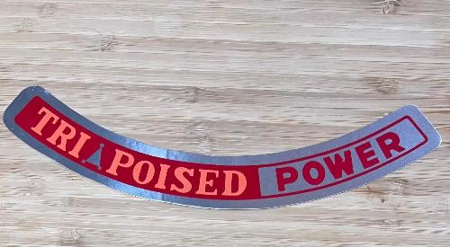 American Motors 1964-66 Rambler 327 V8 TRI Poised Power AC Red Decal