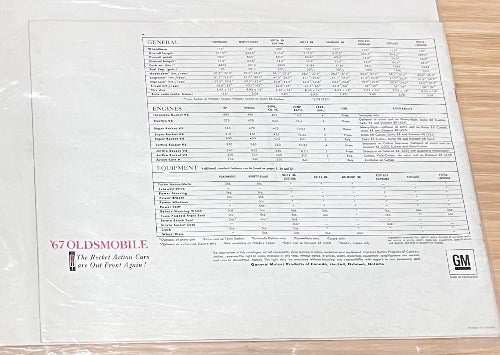 1967 OLDSMOBILE Brochure