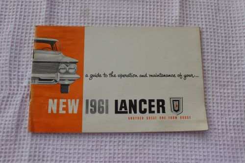 1961 DODGE LANCER Manual