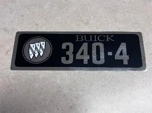 Buick 340 4 Barrel Decal