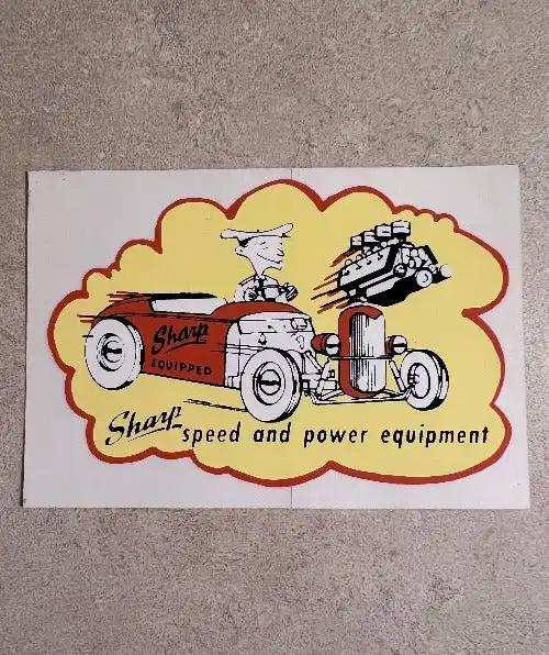 Sharp Equipped Speed Hot Rod Decal