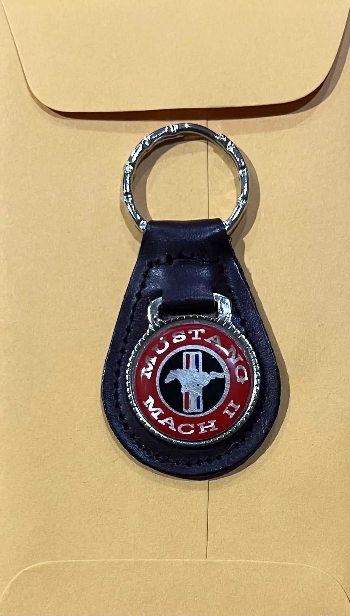 Ford Mustang Top Grain Black Leather Vintage Key Fob NOS Accessories EXC Relic has been store safely away for decades and will be a great addition to your classic