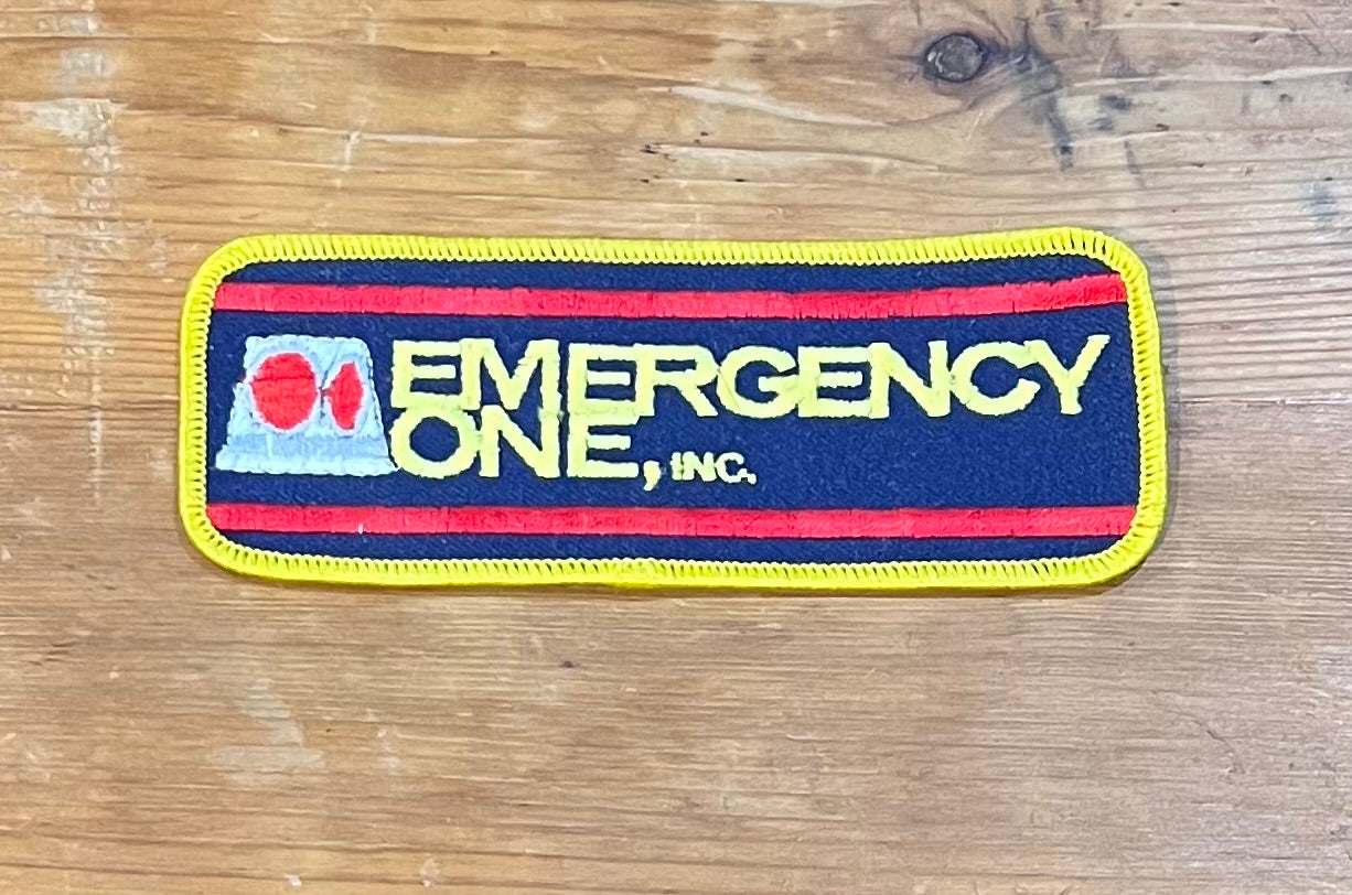 Emergency One Inc Fire Truck and Emergency Vehicle Vintage Patch