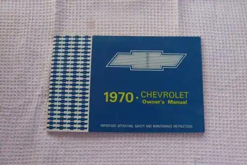 Vintage 1970 Chevrolet Owners Manual Brochure New Old Stock Condition Chevrolet Motor Division. PG Relics bringing items 50+ years old Other Chevrolet, Chevy, Parts