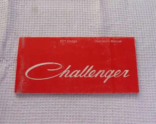 1971 Dodge CHALLENGER Operators Manual 70 pages Front to Back Specs De