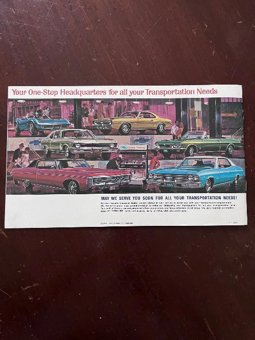 1969 Nova and Camaro Custom Feature Accessories Brochure