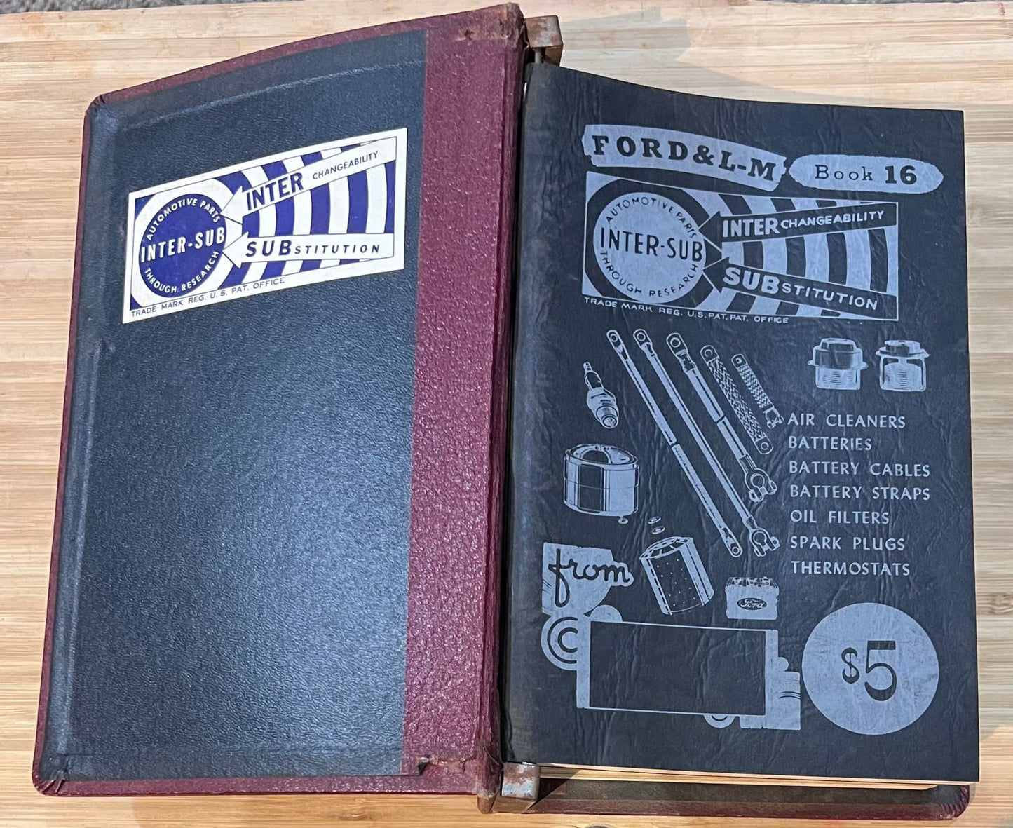 Inter Sub Ford and L M Original Hard Cover 10 Booklet Set Automotive Research Publication Inc Relic has been store safely away for decades and loaded with original