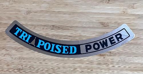 AMC 1963-66 Rambler 327 V8 TRI Poised Power Air Cleaner Blue Decal NOS EXC Relic has been stored away safely for decades and measures approximately 1 in x 7 inches