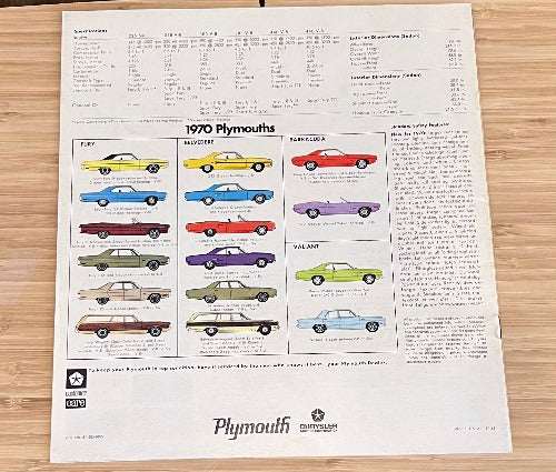 PLYMOUTH FURY 1970 Brochure