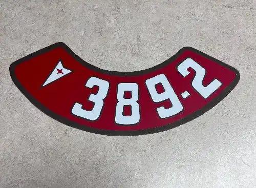 Pontiac 389 2 1950-1970s Decal