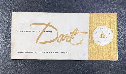 Dodge Dart 1964 Owners Manual