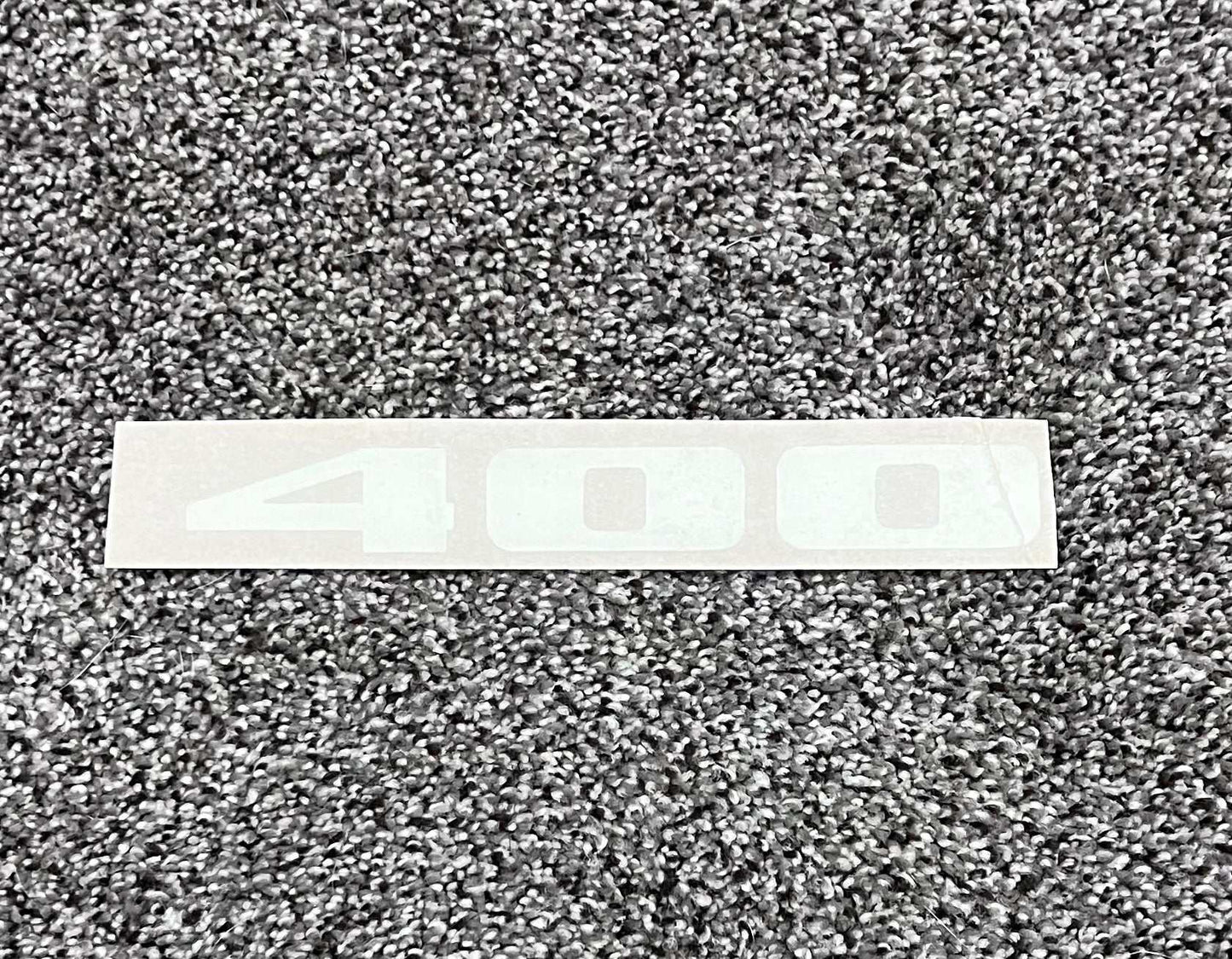 Plymouth 1971-72 GTX Road Runner 400 Fender White Decal Restoration NOS Relic has been stored safely away for decades and measures approximately 1.5 inches x 8 inches