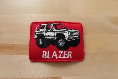 CHEVROLET BLAZER Patch AUTO NOS VINTAGE EXC GLITTER STITCHING