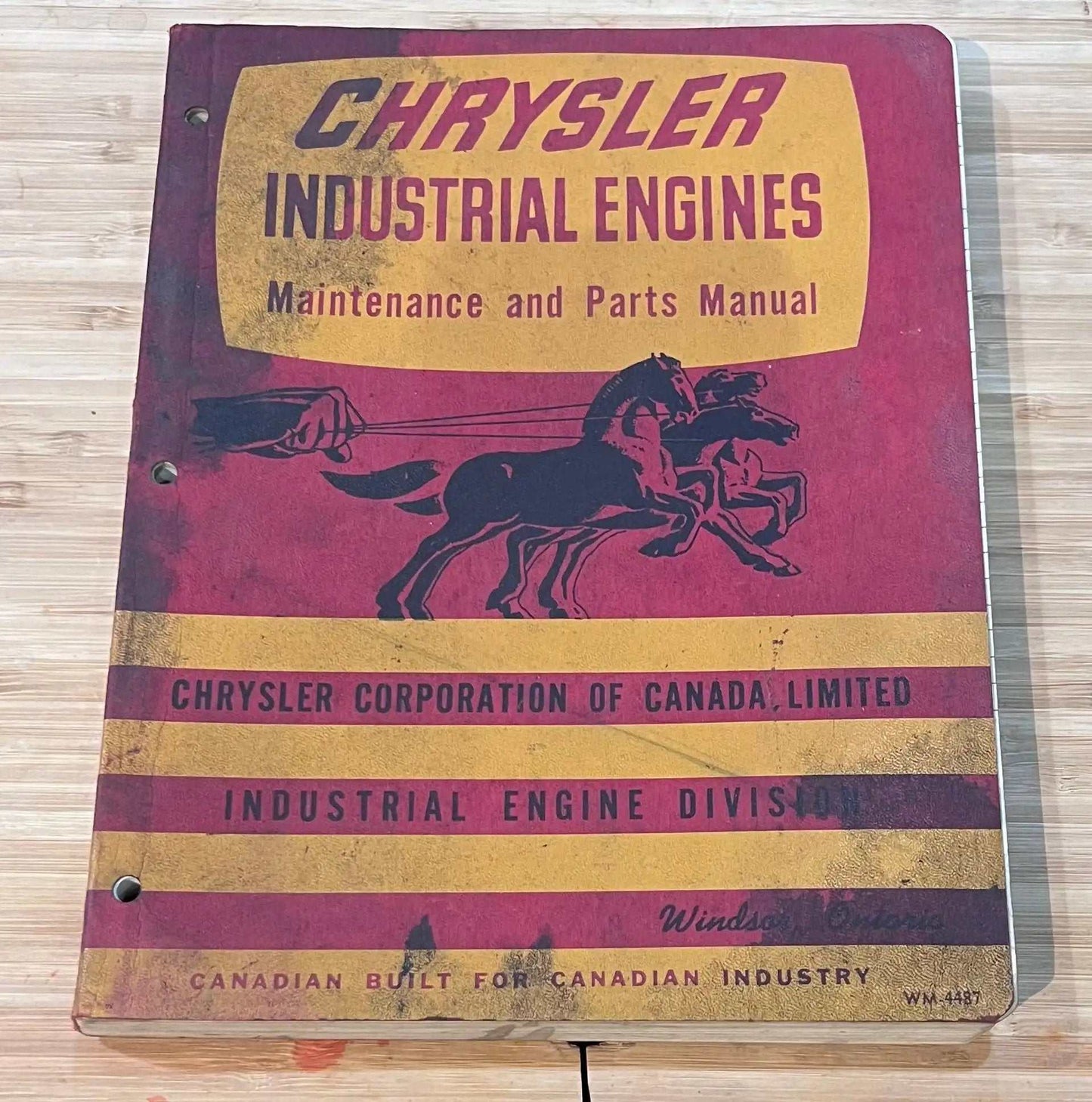 Chrysler Industrial Engines Maintenance and Parts Manual Print June 1960 Restoration NOS Condition Relic has been stored away safely for decades and ton of information