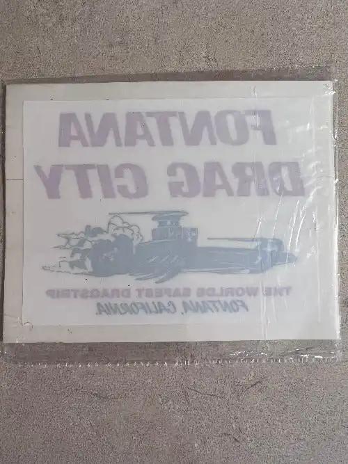 Fontana Drag City Original Window Decal