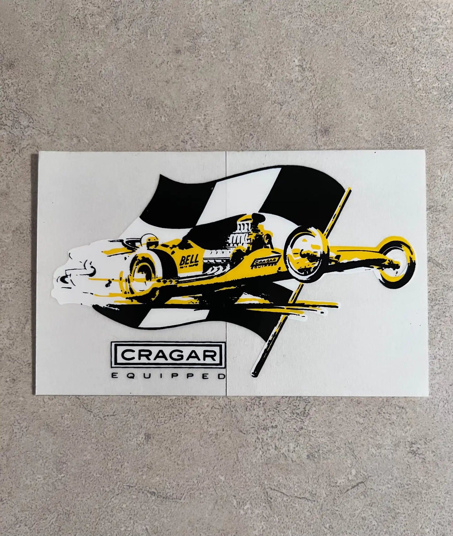 Cragar Equipped Original Window Vinyl Decal