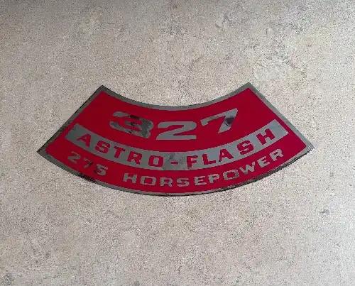 Pontiac Canadian 327 Astro Flash 275 Horsepower 1967 Decal