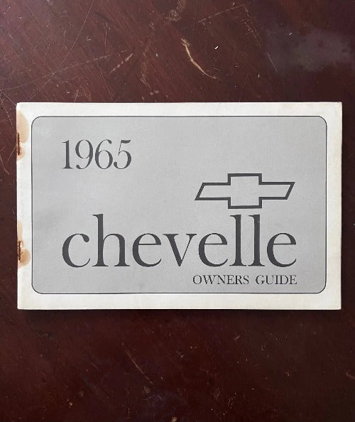 1965 Chevelle Original Owners Guide Manual