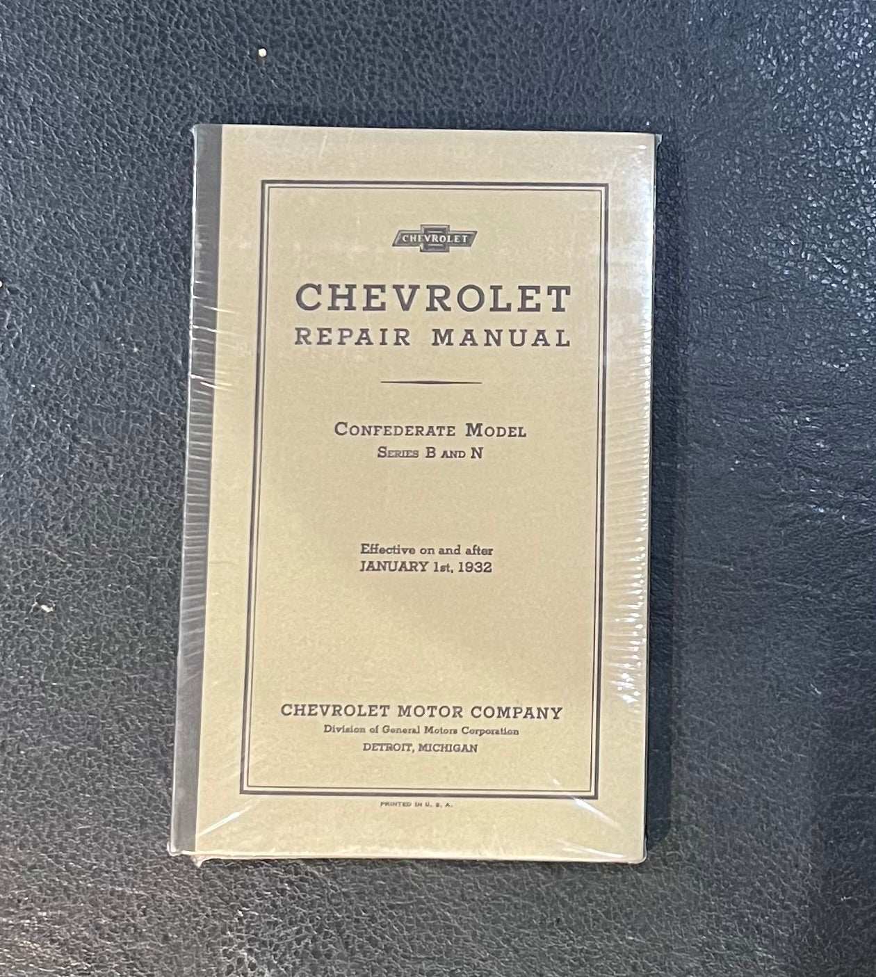 Chevrolet 1932 Repair Manual Series B and N Vintage NOS Restoration EX Condition Relic has been stored away safely for decades and ton of information within the manual