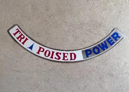 AMC 1965-1966 Rambler 232 Tri Poised Power White Air Cleaner Decal Relic has been stored away safely for decades and measures approximately 1 in x 7.5 inches