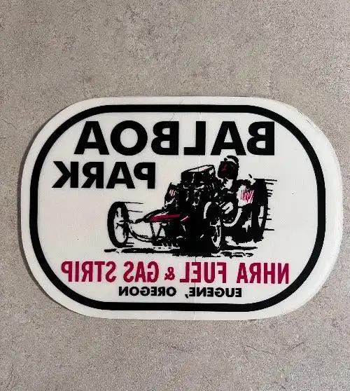 Balboa Park NHRA Fuel and Gas Strip Original Vintage Decal