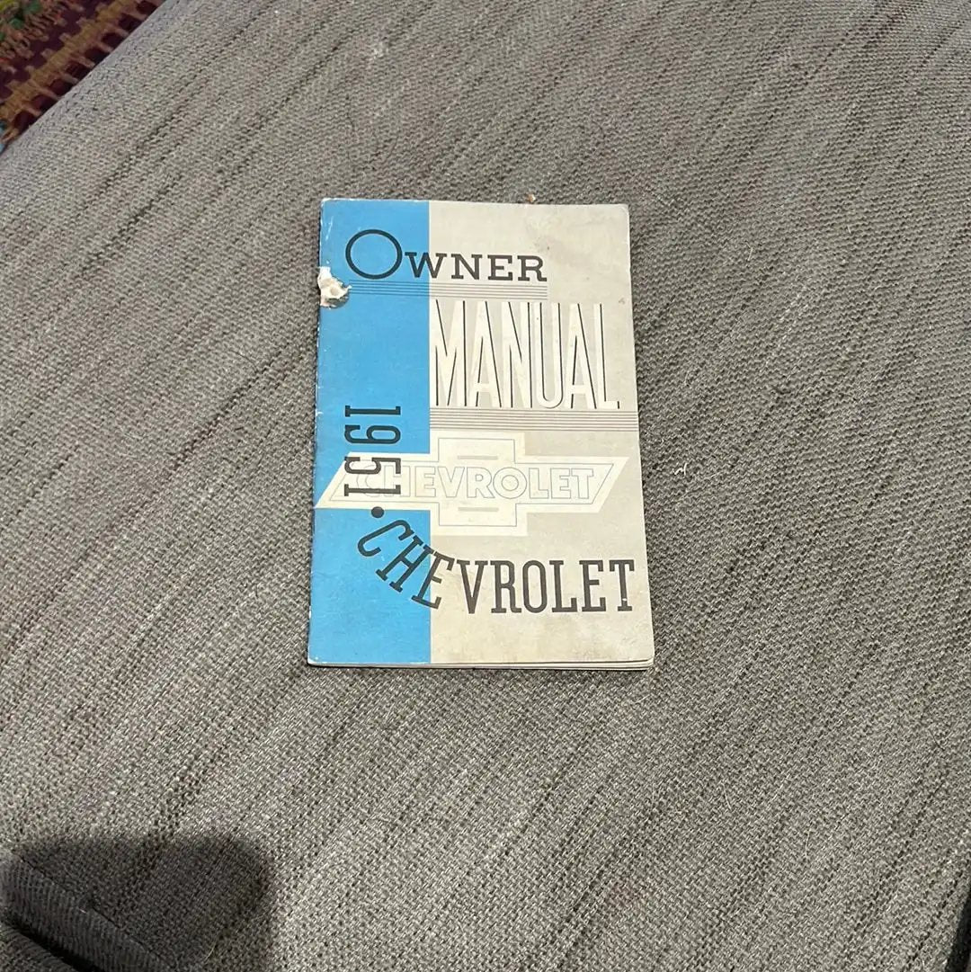 1951 Original Chevrolet Owner Manual Vintage New Old Stock Condition Relic has been safely stored away for decades and is in Good New Old Stock Condition