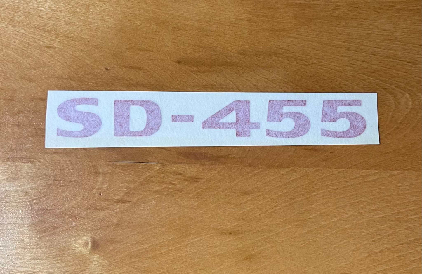 1973 Pontiac SD 455 Hood Scoop Red Decal EXC Condition Restoration Relic has been stored safely away for decades and measures approx 1 in wide x 6.75 in length DT197