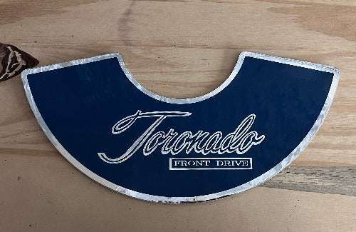 Oldsmobile 1972-75 Toronado Front Drive Air Cleaner Decal Restoration EXC Relic has been safely stored away for decades and measures approximately 11 x 3 1/2 inches