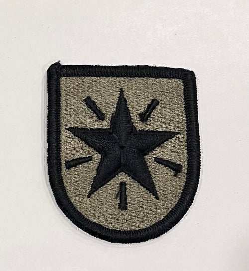 Infantry Brigade Patch Army Military Insignia Mint Unique measures approximately 2 1/2 x 2 inches and is in excellent condition. Army green and black stitching