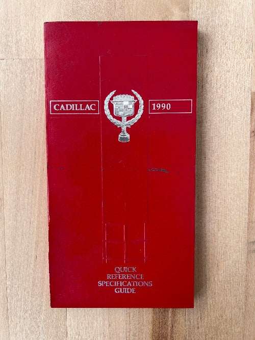 Cadillac 1990 Vintage Owners Manual Brochure Reference Specifications NOS condition some wear priced accordingly Pages of information instruction and specification