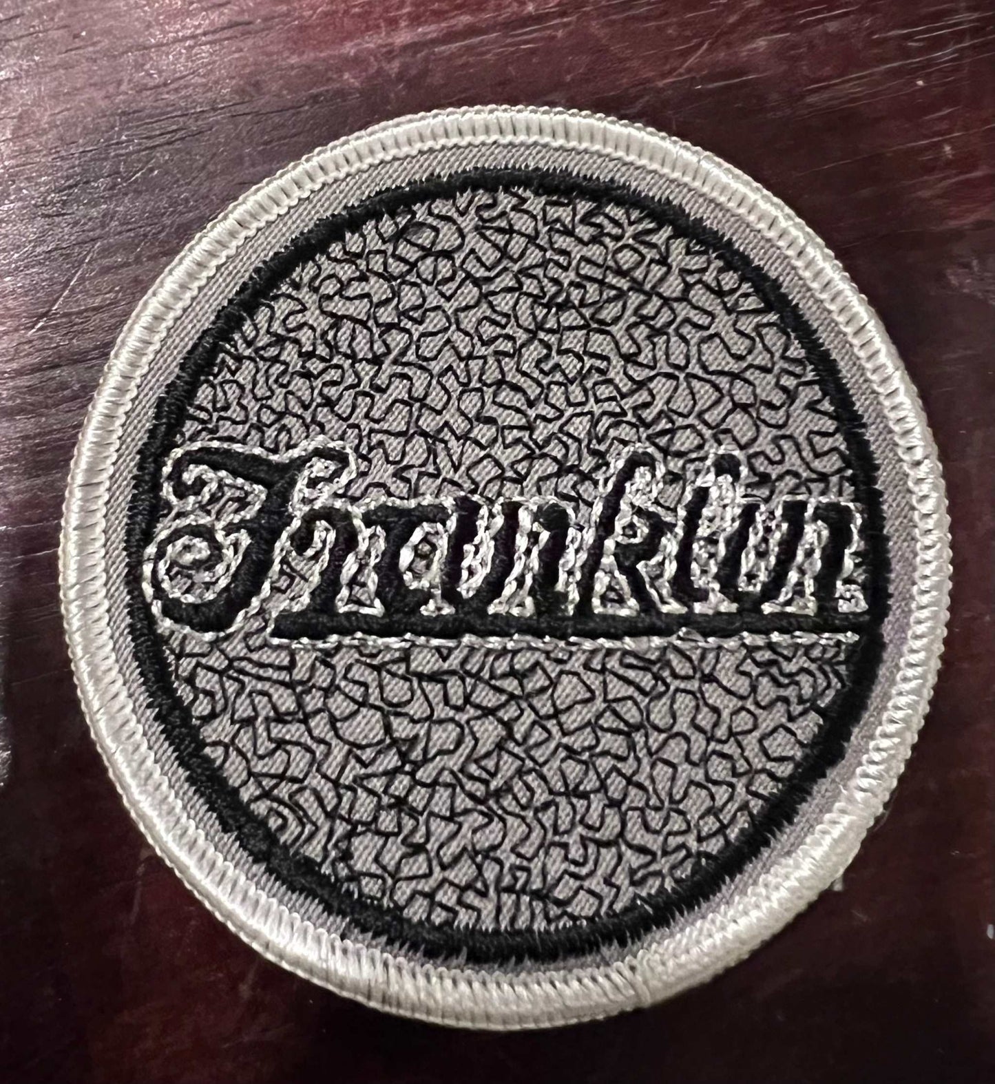 Franklin Patch measuring 3 x 3 inches is in excellent new old stock condition. Very detailed stitching and a great accessory to your Franklin collection. Franklin