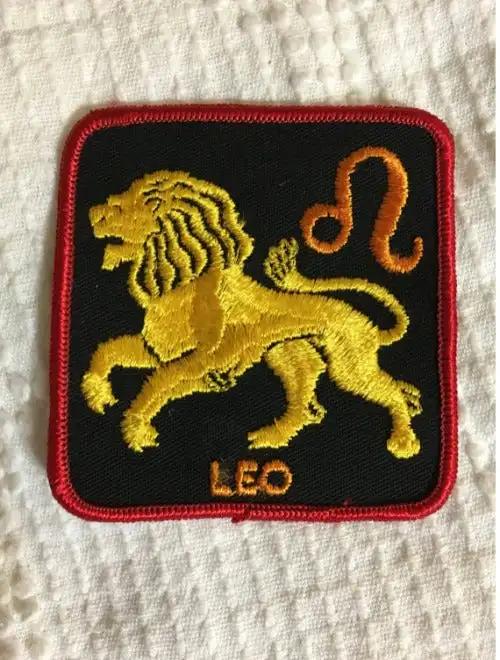 LEO Astrology HOROSCOPE Patch Mint Retro Vintage Unique Item for Item measures 3 inch square, vintage retro Astrology piece for the LEO in your life. Mint condition