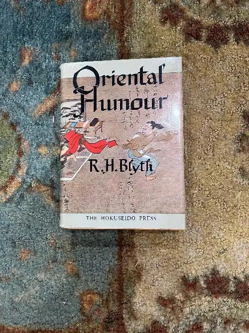 RH Blyth 1959 Oriental Humour Book Dust Jacket Hard Cover Unique RARE vintage item 1959 and printed in Japan Study of the concept of humor as advance in pre-senryu