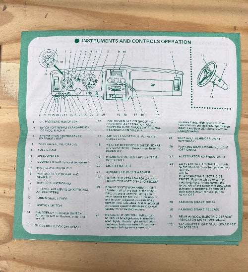 1971 FORD MUSTANG ORIGINAL OWNERS MANUAL NOS MINT VINTAGE MUSTANG COLLECTIBLE Brochure